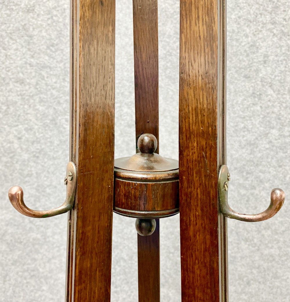 Antique Oak Revolving Hallstand View III