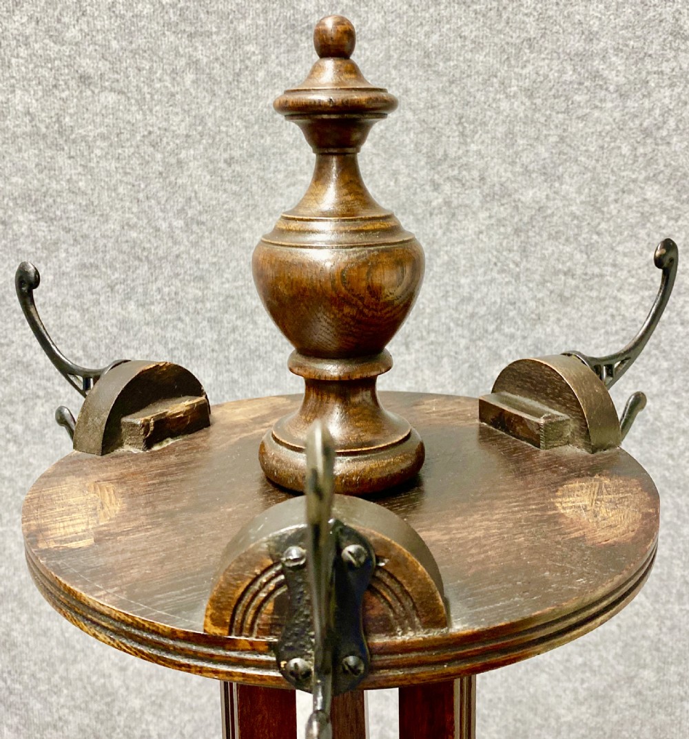 Antique Oak Revolving Hallstand View V