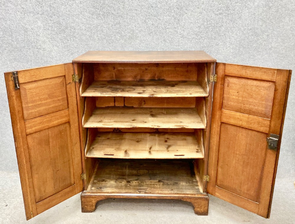Antique Oak Housekeepers  Cupboard View VI