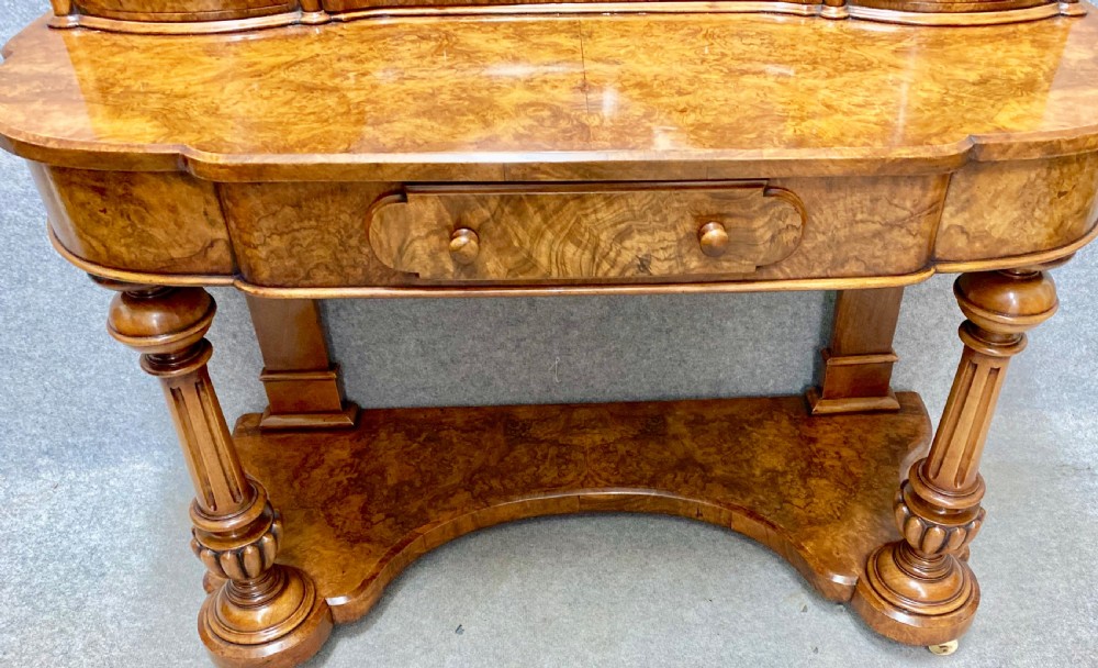An Attractive Victorian Burr Walnut Dressin Table View VIII