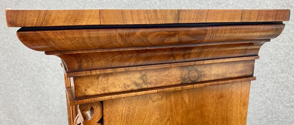 Fine Victorian Burr Walnut Secretaire Bookcase View XVIII