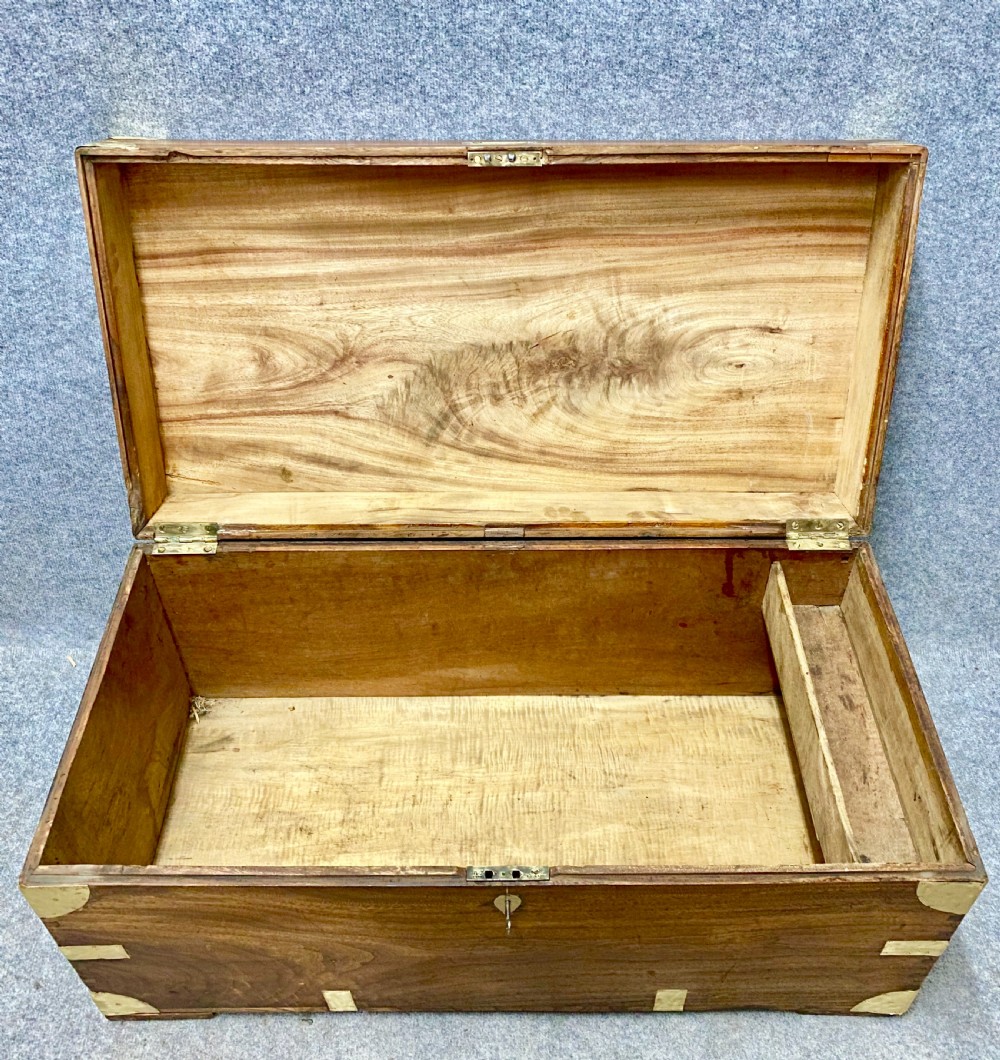 Anglo Indian Camphor Wood Campaign Trunk View III