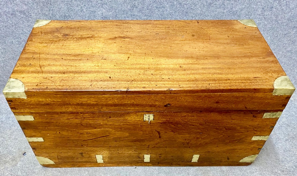Anglo Indian Campaign Camphor Wood Trunk View II
