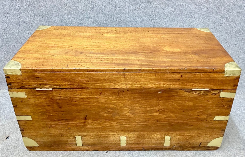 Anglo Indian Campaign Camphor Wood Trunk View VI