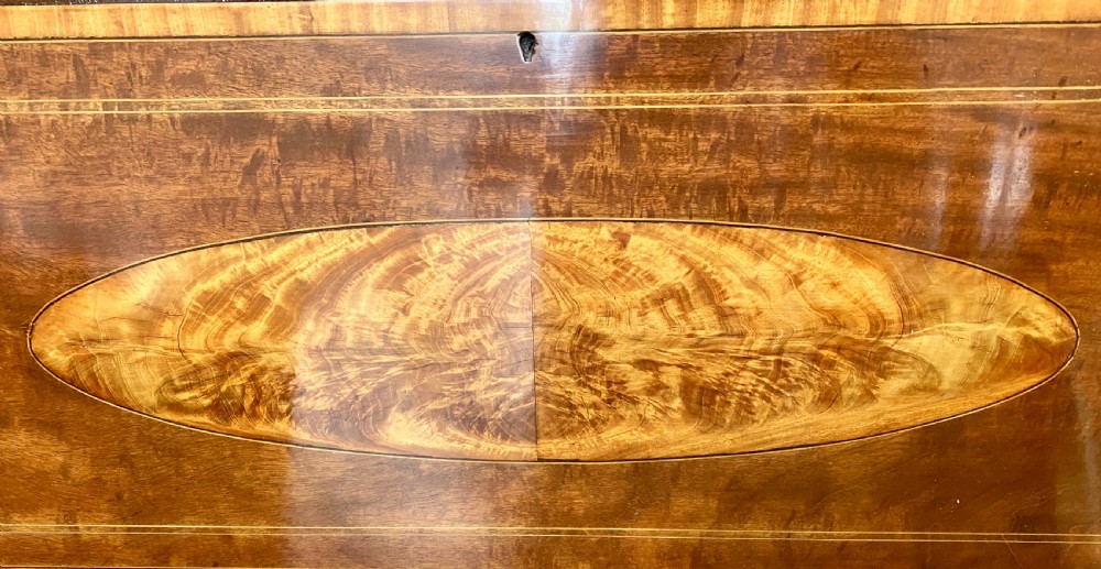 Edwardian Sheraton Revival Bureau Bookcase View II