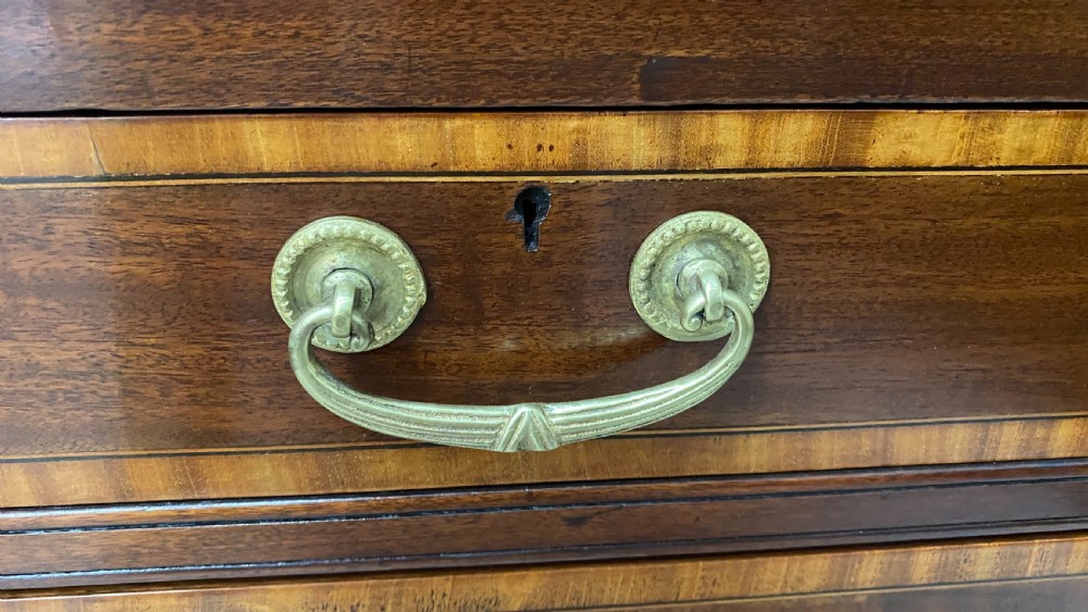 Edwardian Sheraton Revival Bureau Bookcase View VII