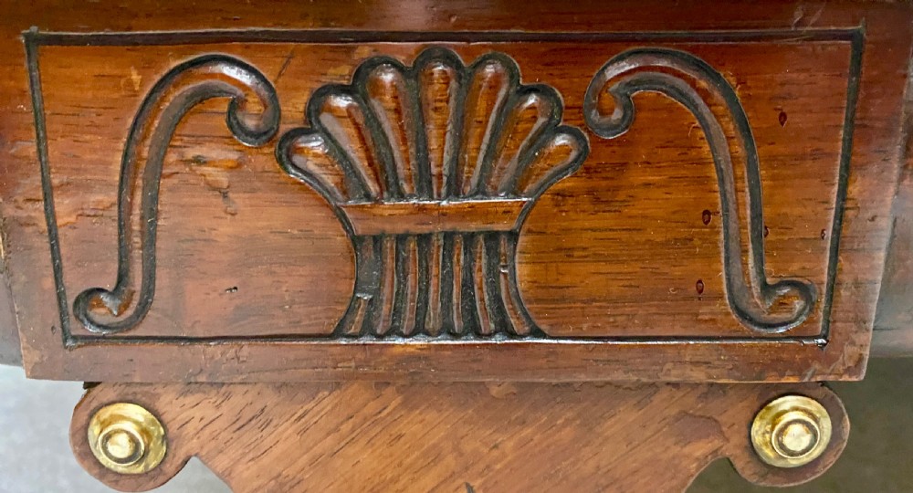  Regency Rosewood and Brass Inlaid Chaise Longue View VII