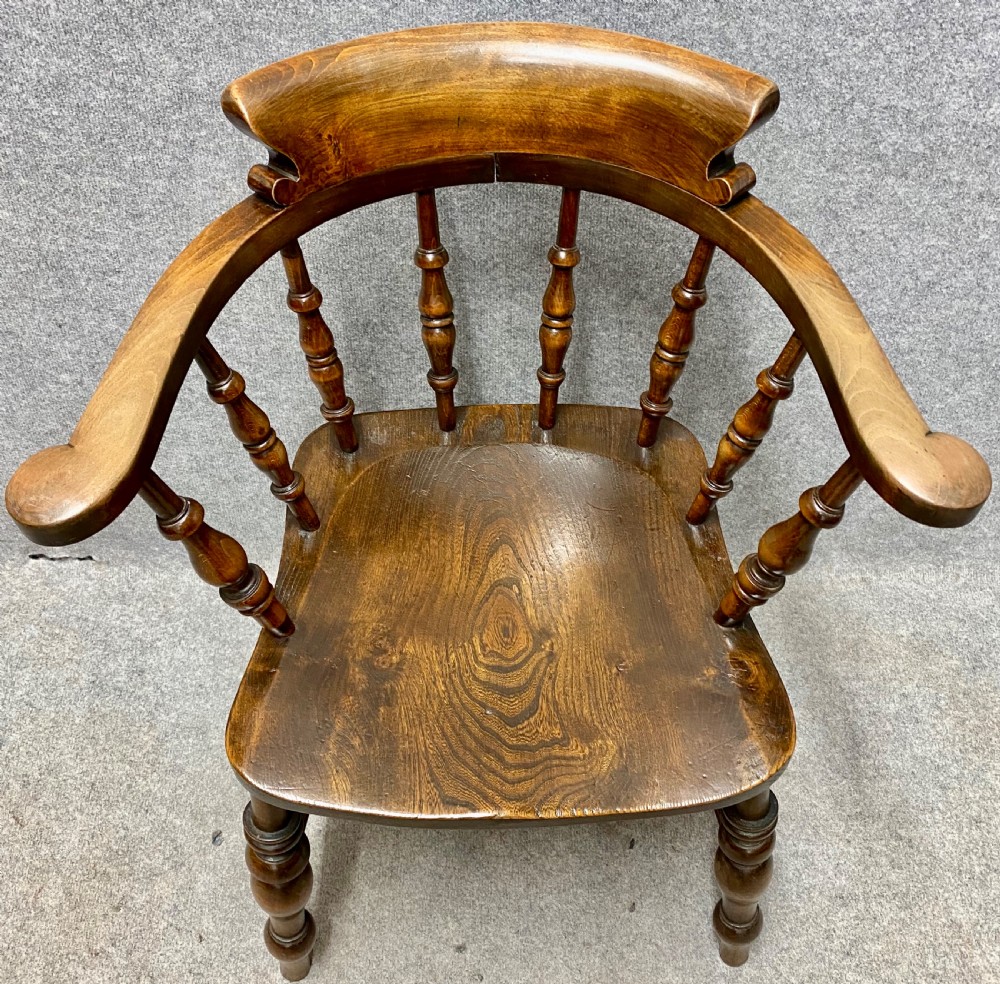Set of 7 Antique Captains Chairs View V