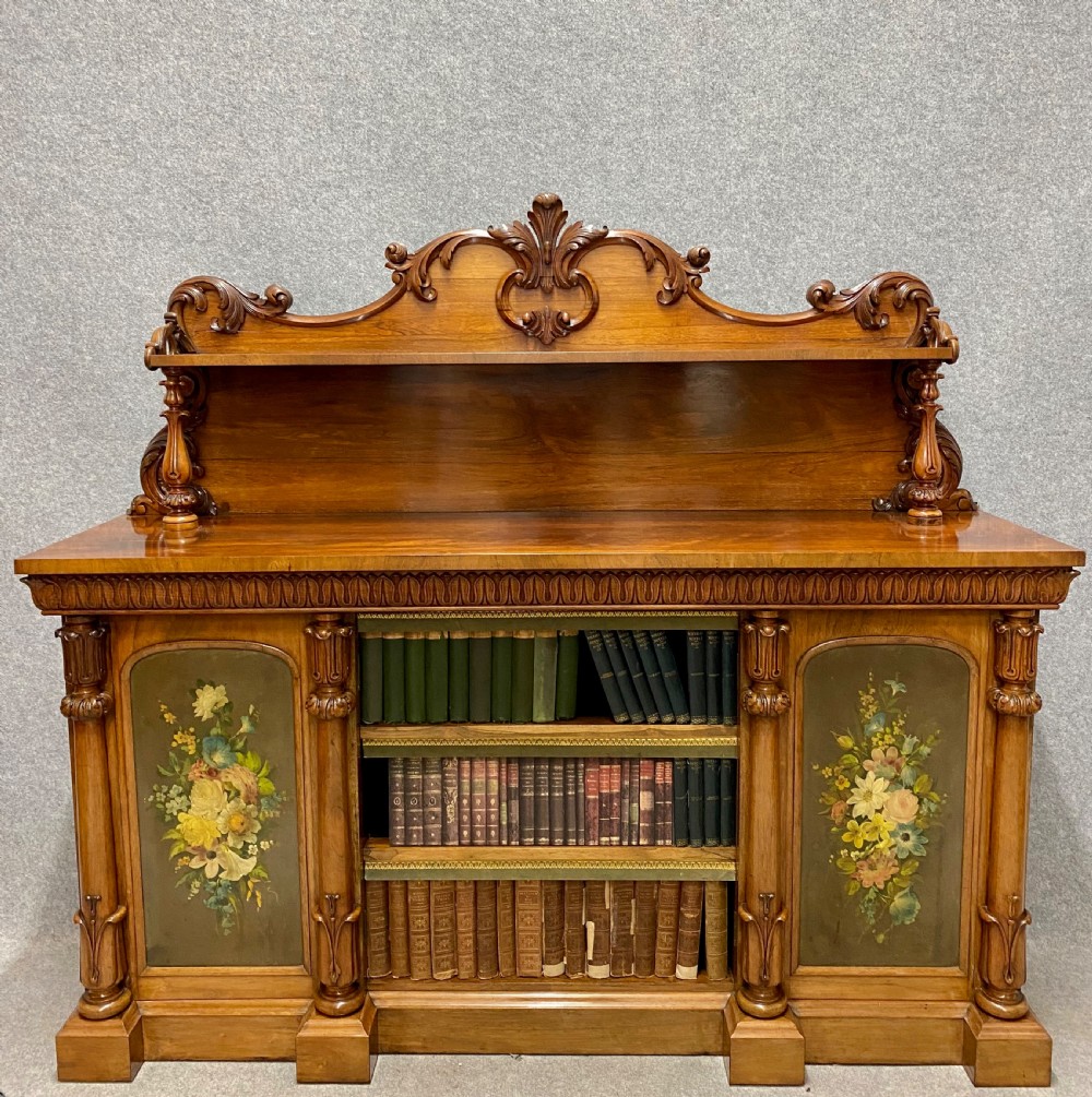 Stunning Rosewood Open Bookcase Side Cabinet View III