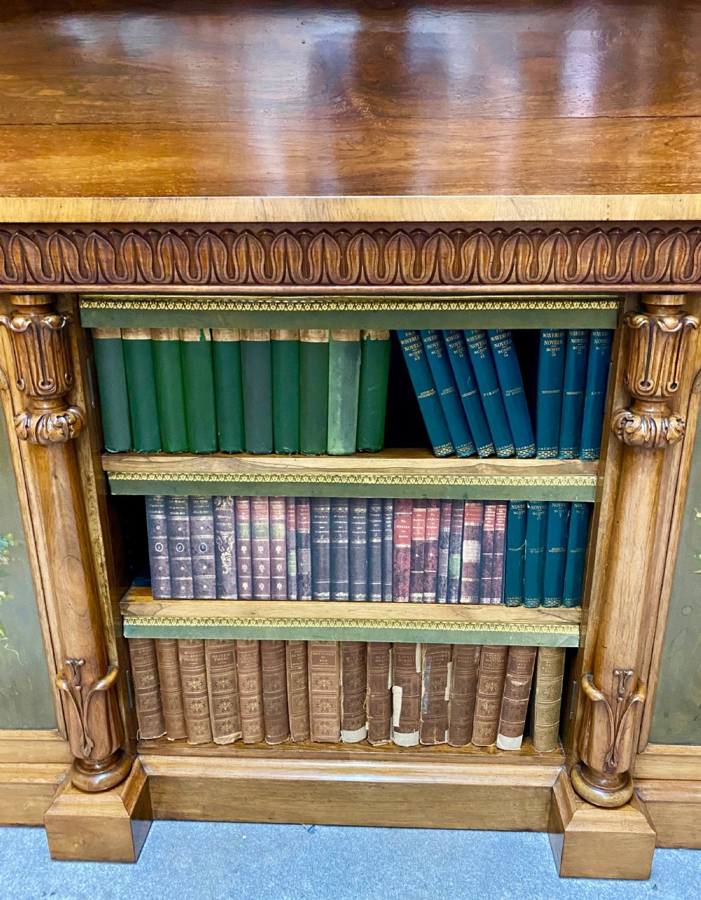 Stunning Rosewood Open Bookcase Side Cabinet View XI