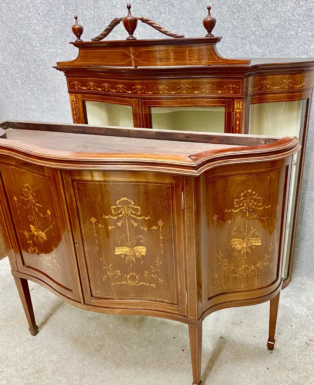 Fine Inlaid Mahogany Display Cabinet View VIII