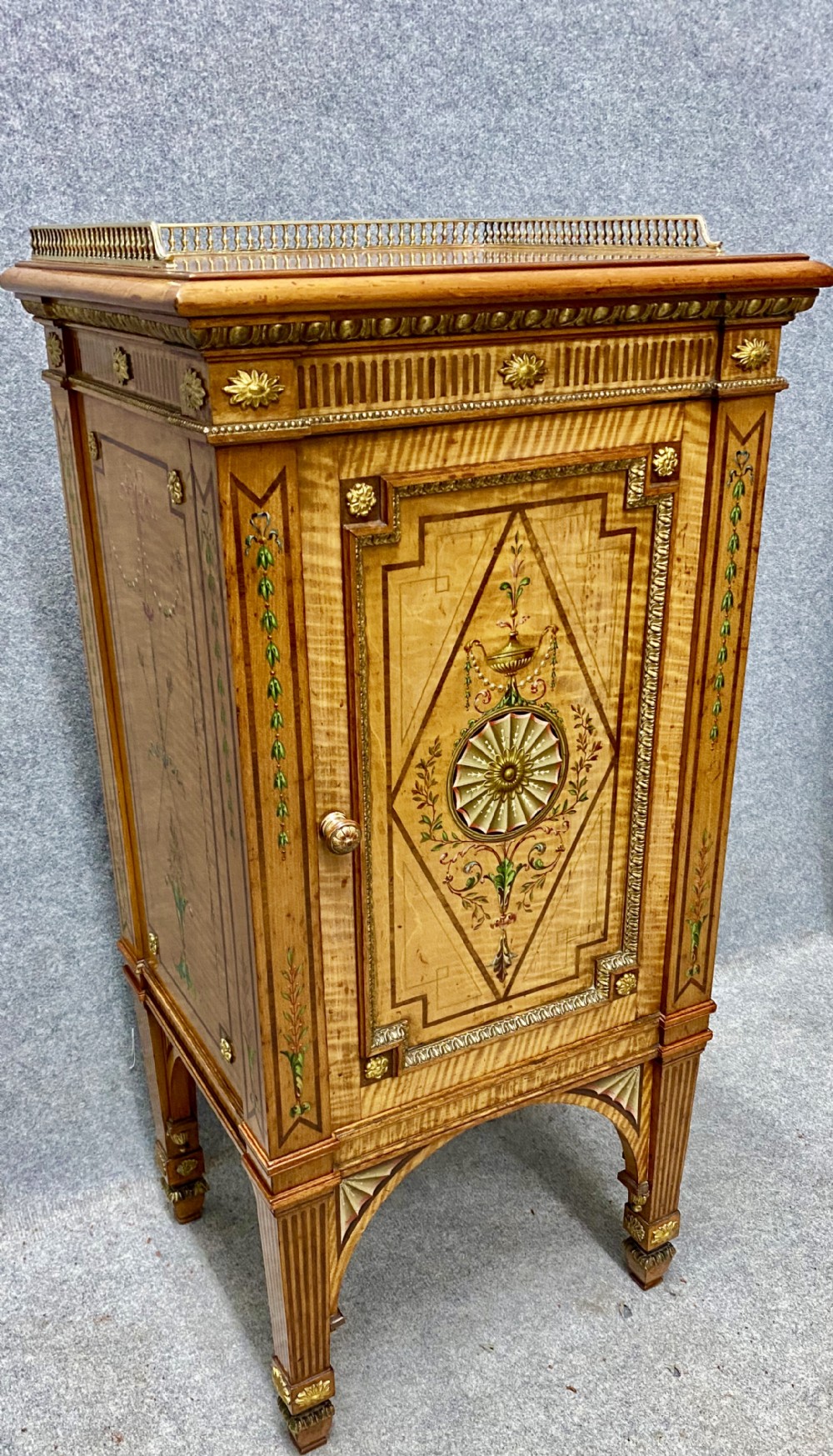 Small Fine Holland & Son Satinwood Side Cabinet