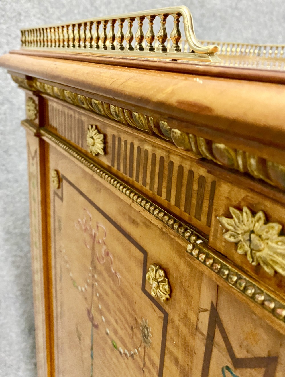 Small Fine Holland & Son Satinwood Side Cabinet View V