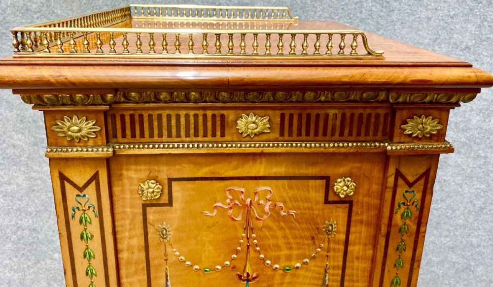 Small Fine Holland & Son Satinwood Side Cabinet View XI