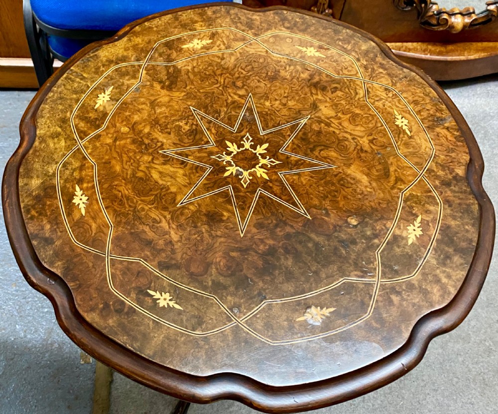 Quality Victorian Burr Walnut Occasional Table View II
