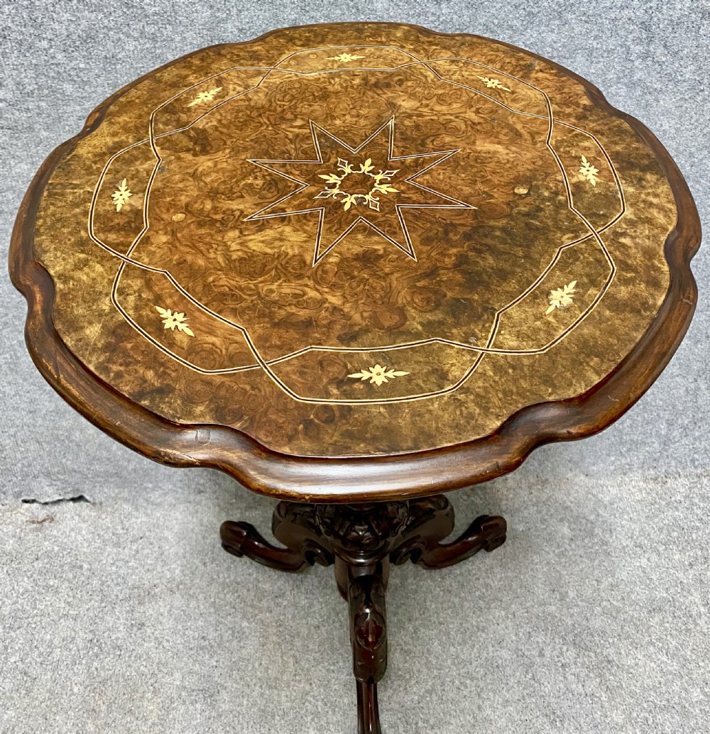 Quality Victorian Burr Walnut Occasional Table View VII