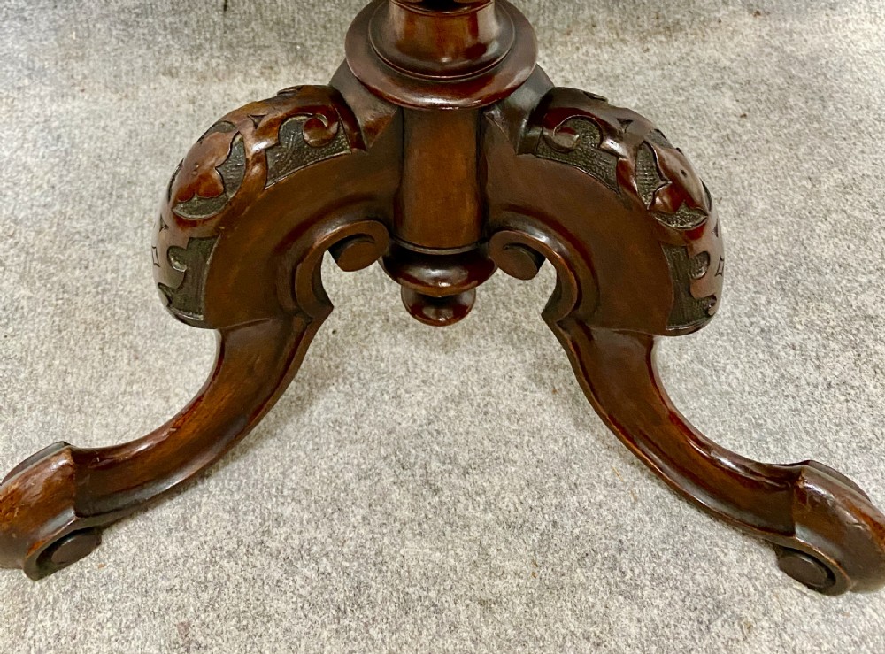 Quality Victorian Burr Walnut Occasional Table View VIII
