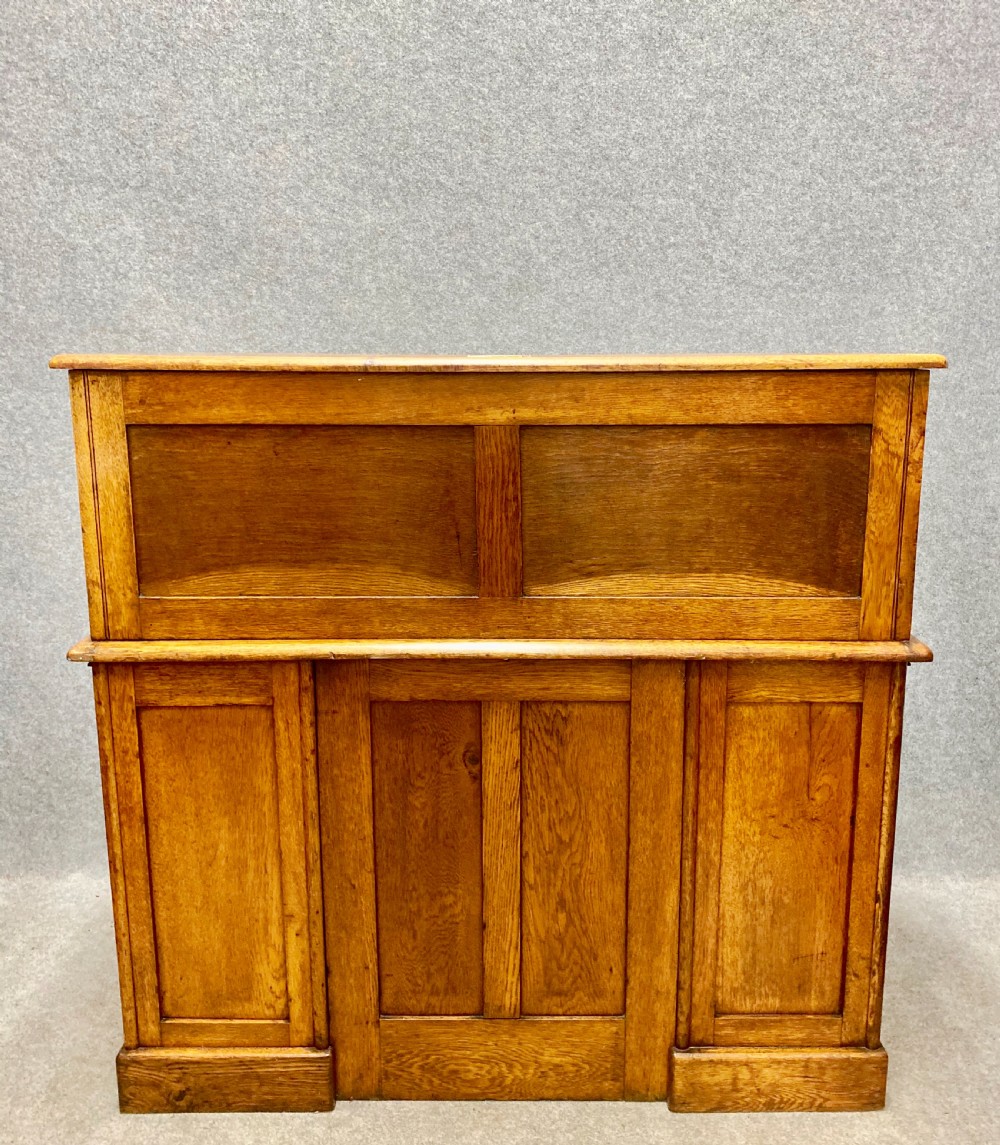 Golden Oak Roll Top Desk View VII