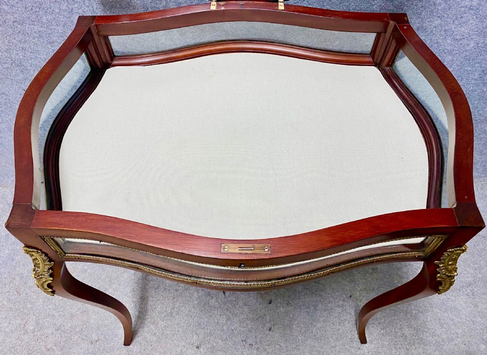Antique Mahogany Bijouterie Display Cabinet View V