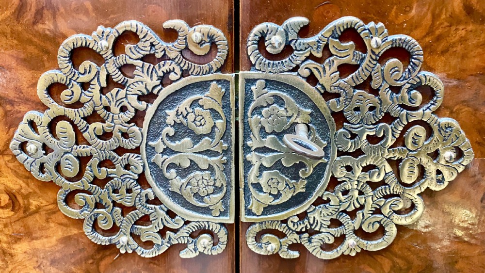 Burr Walnut Drinks Cabinet View IV