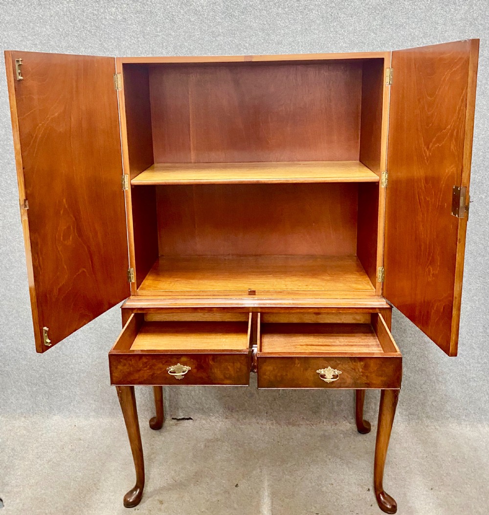 Burr Walnut Drinks Cabinet View VI