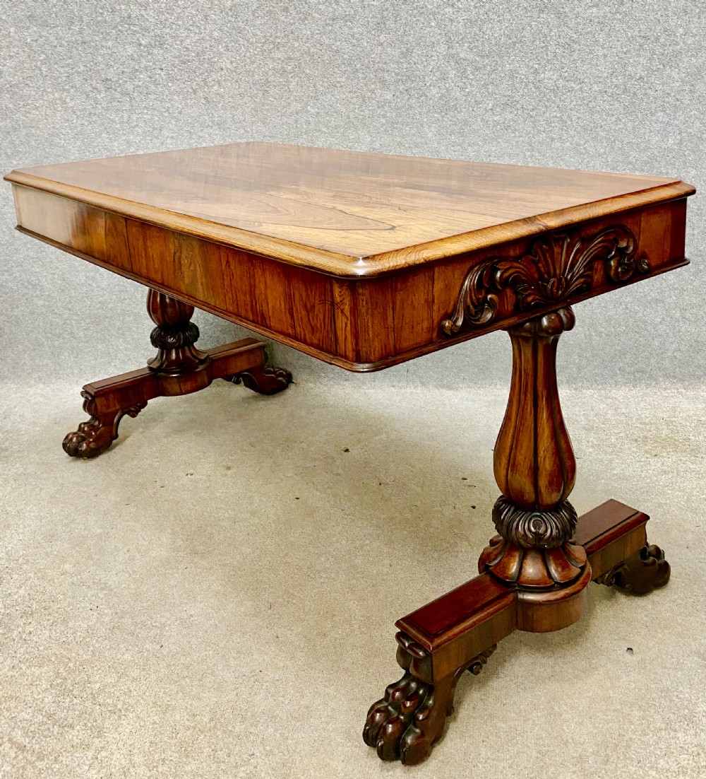 Fine William IV Rosewood Library Sofa Table