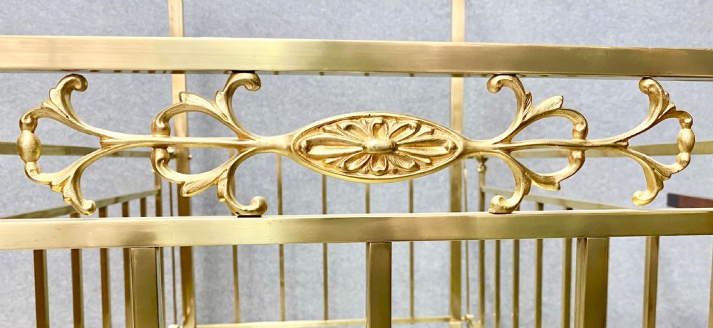 Quality Edwardian Brass Cot Bed View V