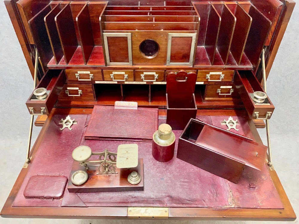Edwardian Secretaire Writing Cabinet View III