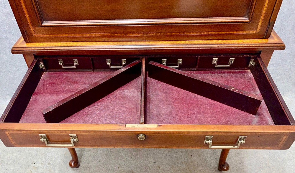 Edwardian Secretaire Writing Cabinet View VI