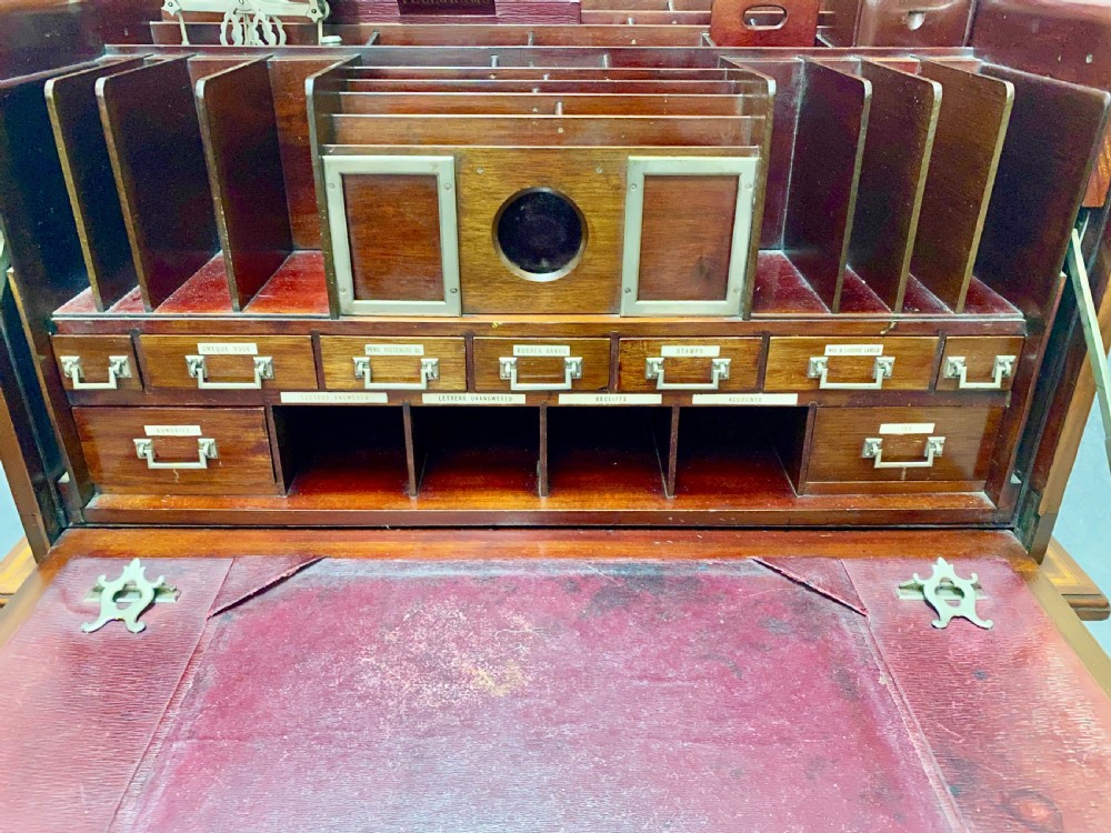 Edwardian Secretaire Writing Cabinet View VII