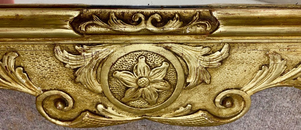 Large George I Style Gilt Wood Wall Mirror View VII
