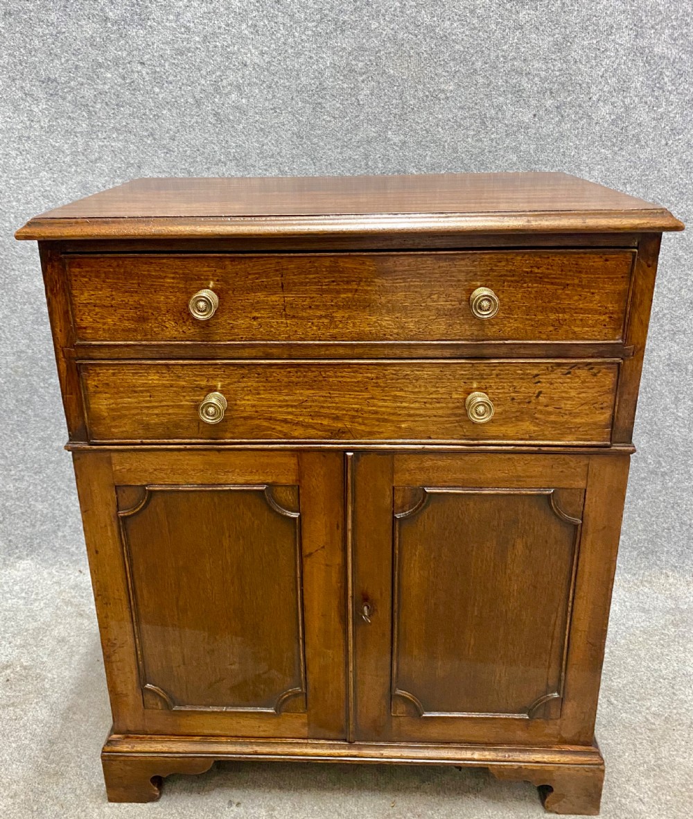 George III Mahogany Bedside Chest