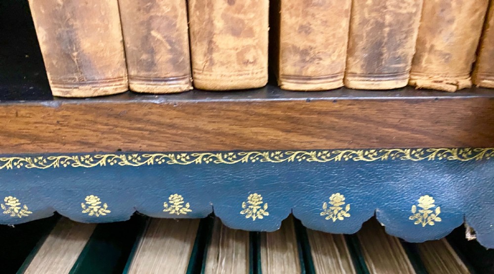 Good Victorian Walnut Breakfront Open Bookcase View V