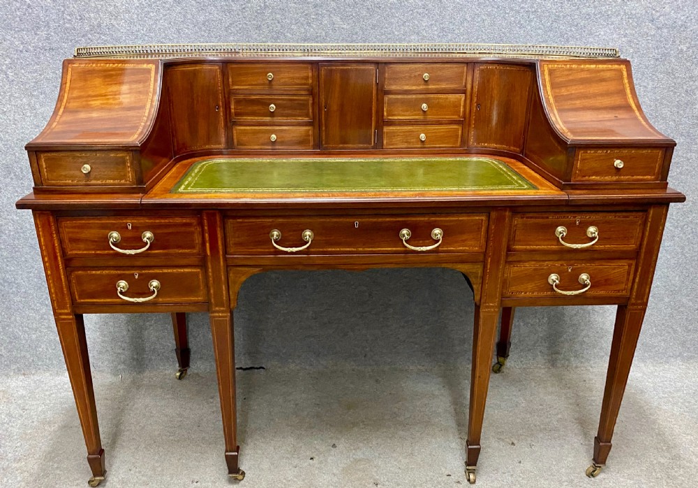 Antique Maple & Co. Inlaid Carlton House Desk