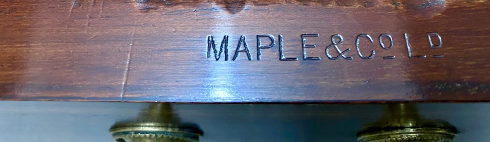 Antique Maple & Co. Inlaid Carlton House Desk View XI