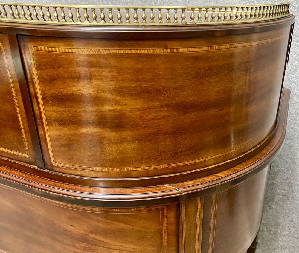 Antique Maple & Co. Inlaid Carlton House Desk View XII