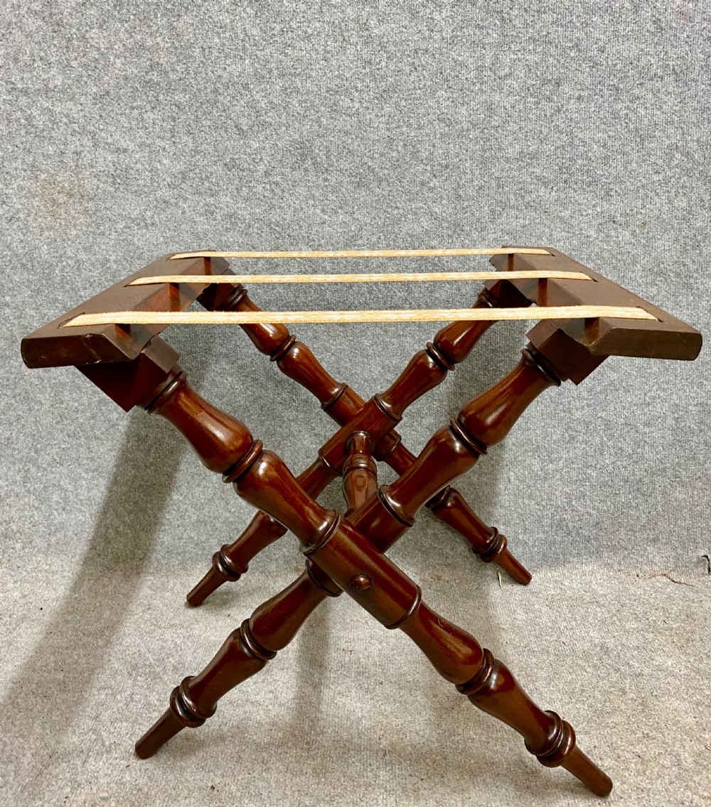 Unusual George IV  Campaign Luggage Stand