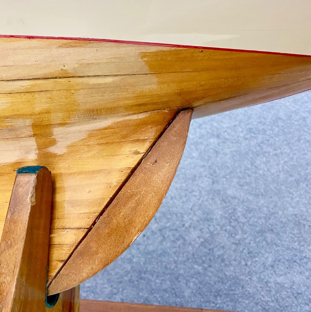 Large Wood & Canvas Pond Yacht View VII