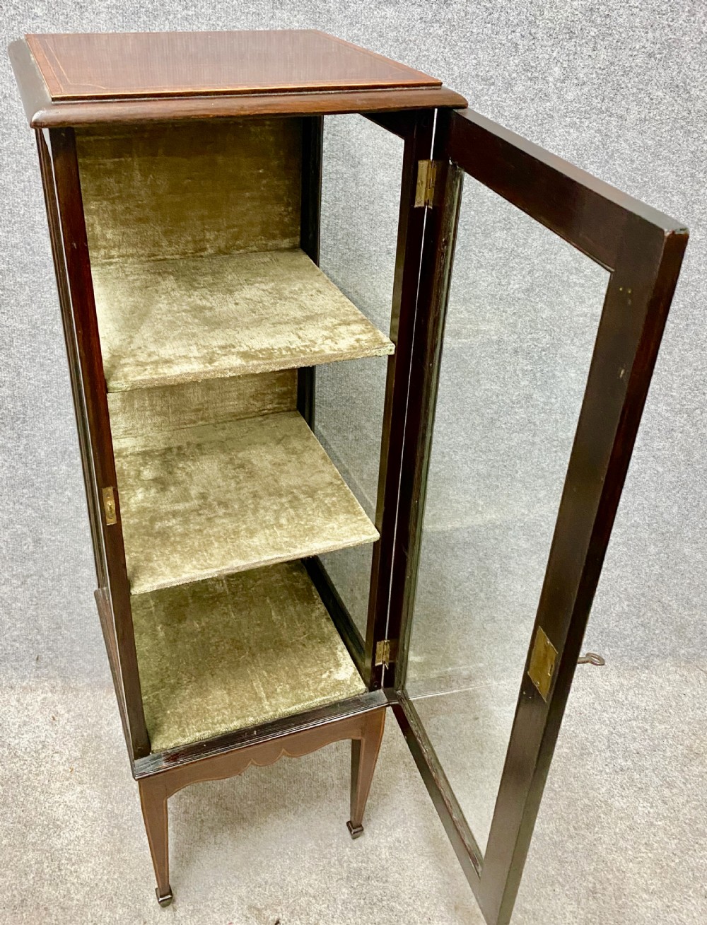 Edwardian Pedestal Bijouterie Display Cabinet View II