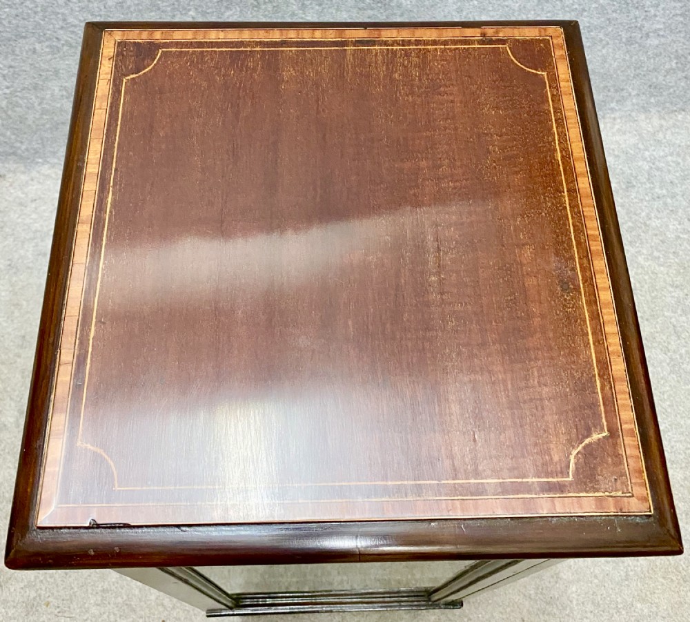 Edwardian Pedestal Bijouterie Display Cabinet View IV