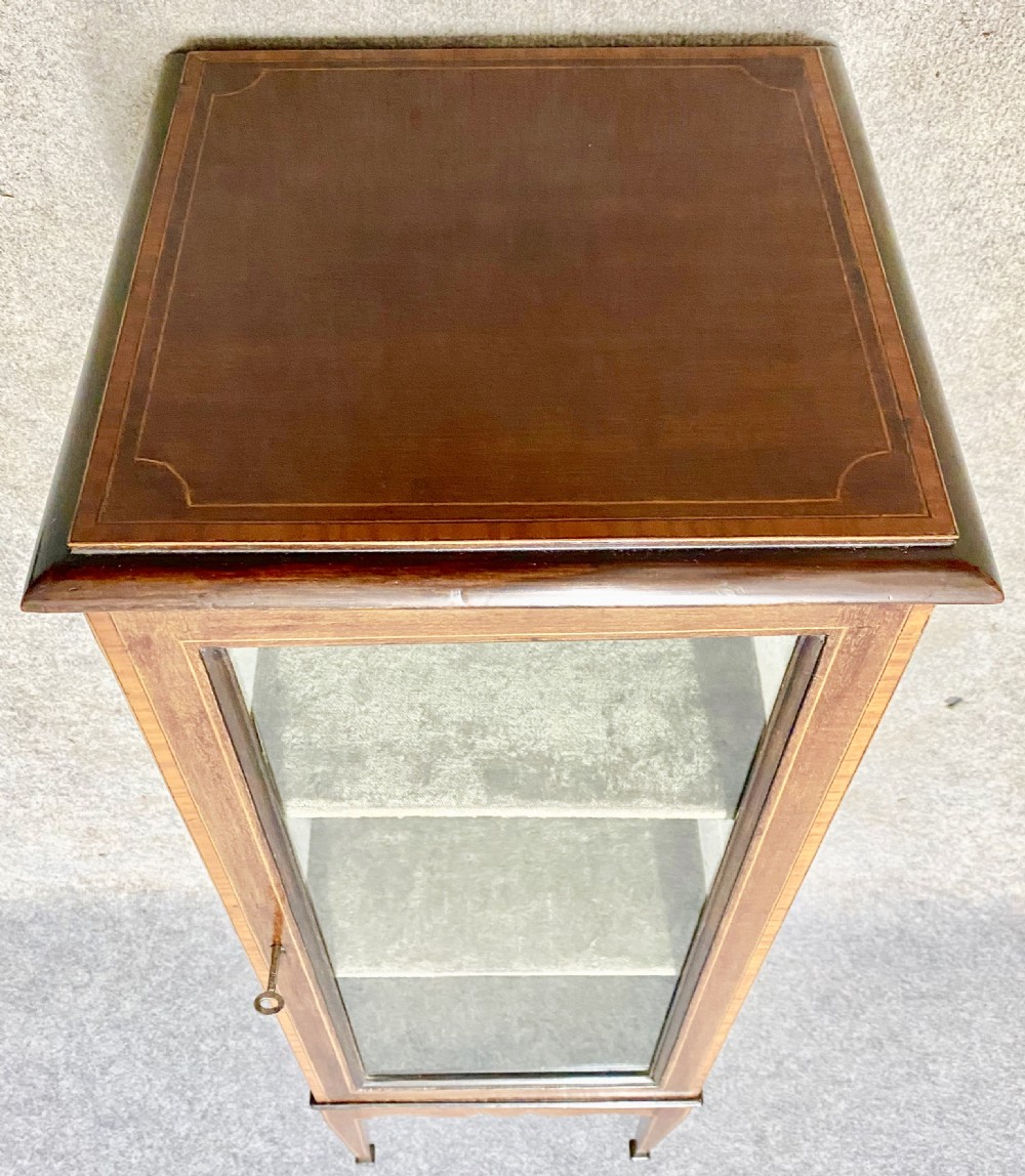 Edwardian Pedestal Bijouterie Display Cabinet View VI
