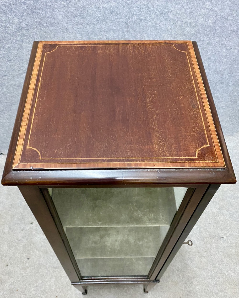 Edwardian Pedestal Bijouterie Display Cabinet View VII