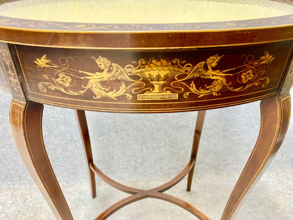 Fine Quality Inlaid Bijouterie Table View X