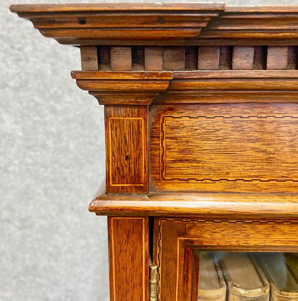 Good Quality Edwardian Inlaid Bookcase View VI