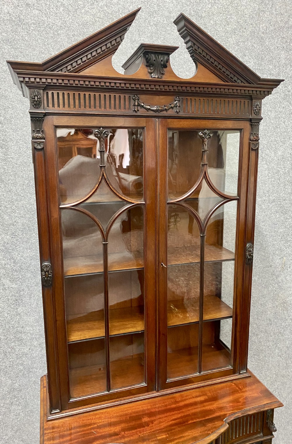 Edwards & Roberts Chippendale Style Cabinet / Bookcase View III
