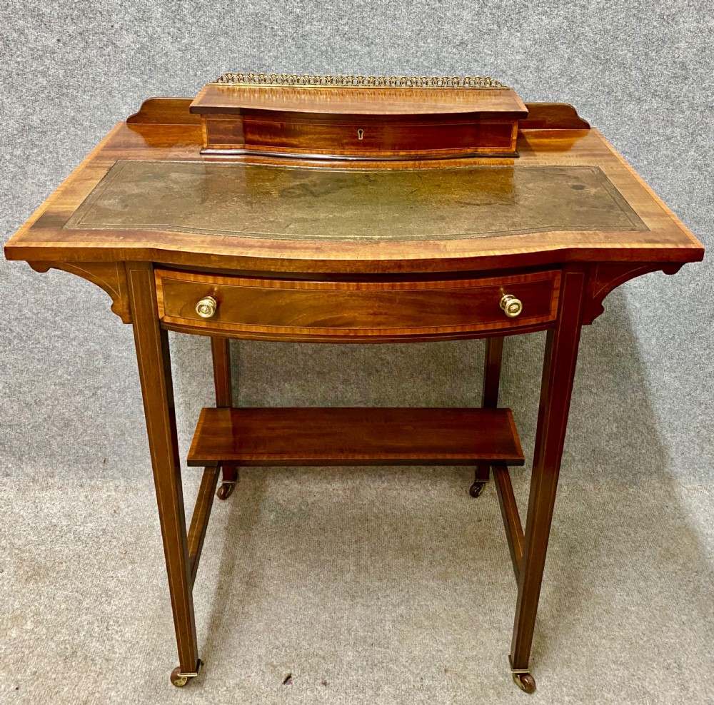 Edwardian Inlaid Ladies Writing Table