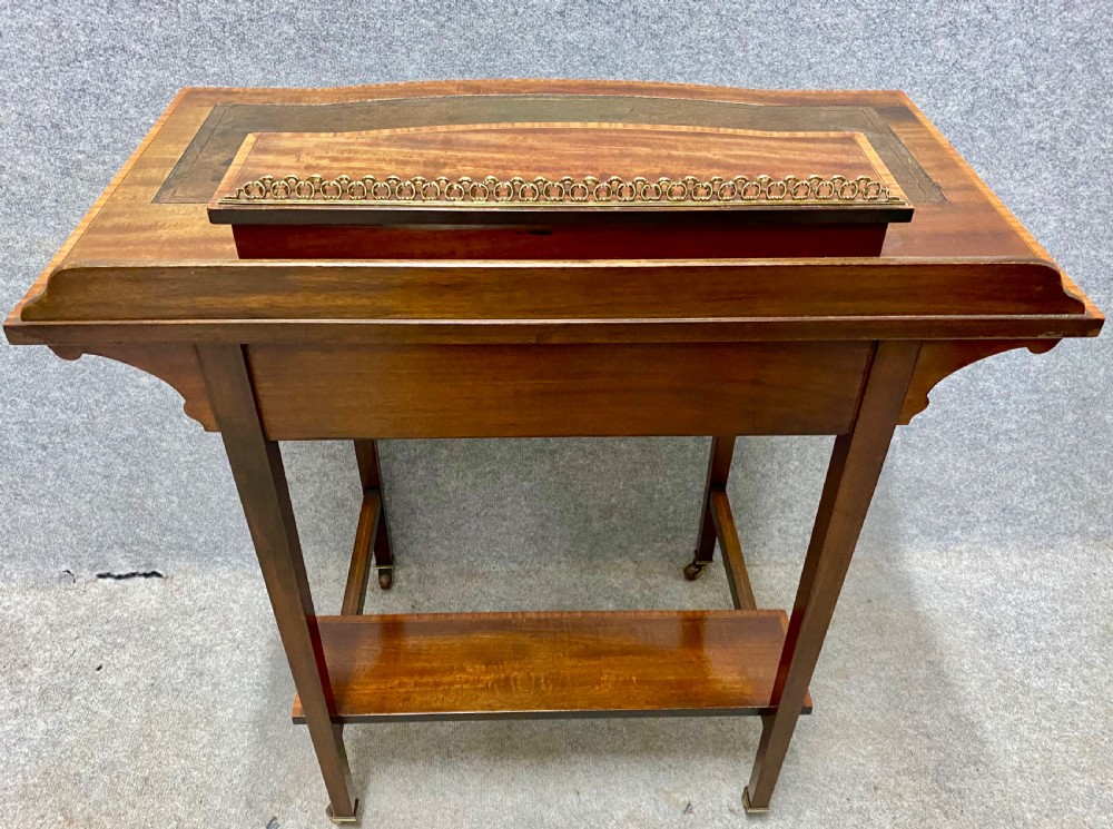 Edwardian Inlaid Ladies Writing Table View X