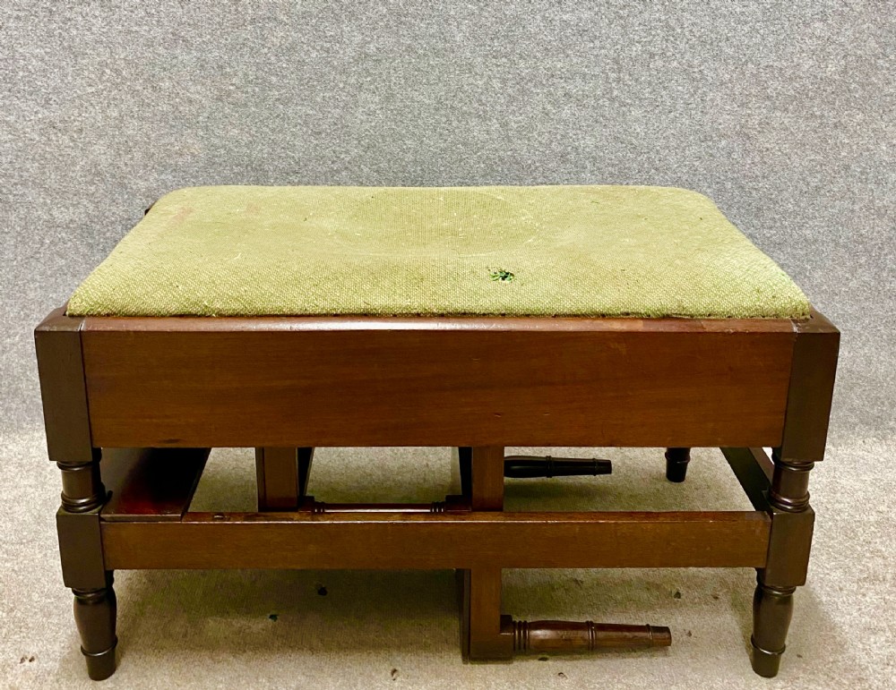 Rare George III  Mahogany Metamorphic Stool / Library Steps View II