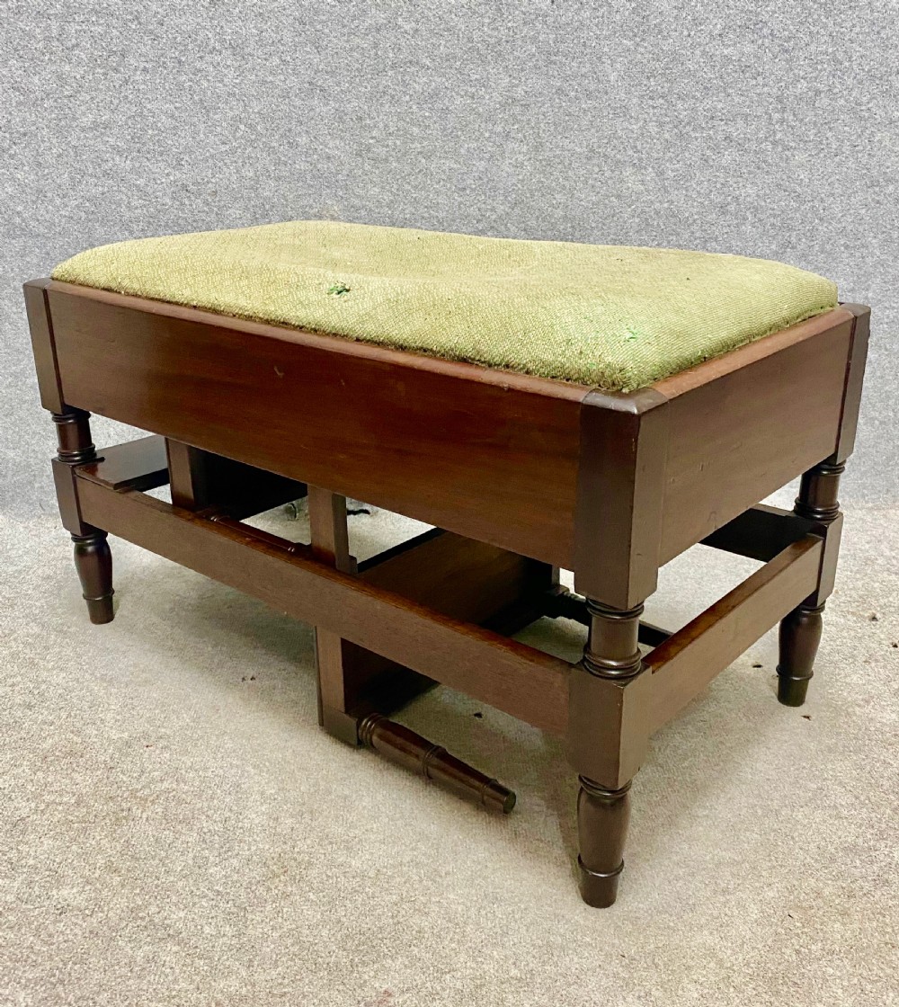 Rare George III  Mahogany Metamorphic Stool / Library Steps View IX
