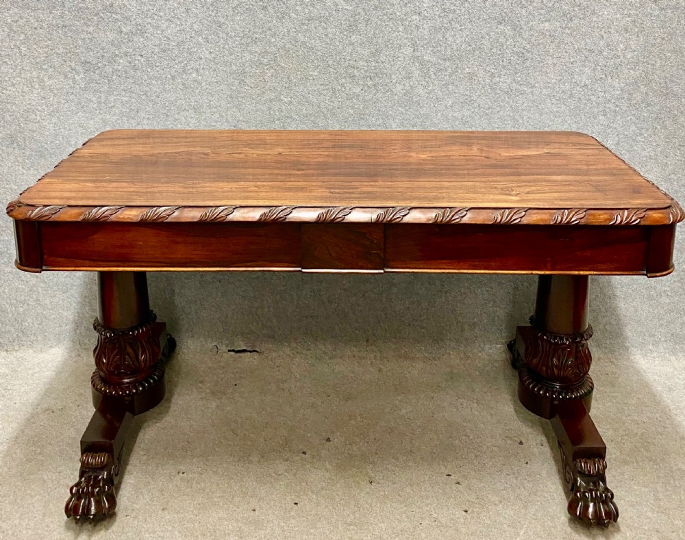 William IV rosewood 2 drawer Centre Table